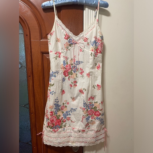 Betsey Johnson Dresses & Skirts - 🛼Betsey Johnson🛼VTG 90s Coquette CottageCore Pink Y2K Floral Slip Dress S💫